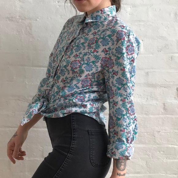 Vintage Floral Button Down Shirt - Picture 3 of 4